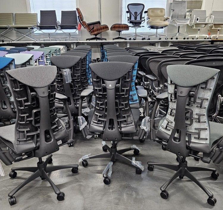 New&Use Herman miller Embody, Aeron, Cosm, Sayl, available