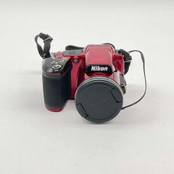 Nikon COOLPIX L840 16 MP Digital Compact Camera - Red