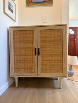 Rattan Side Board Buffet Cabinet