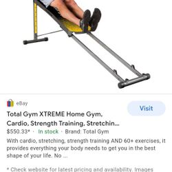 Total Gym Xtreme- New