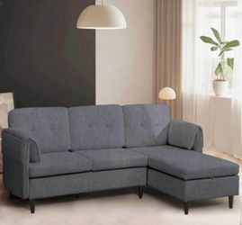 New- L Shaped Couch with Storage Chaise