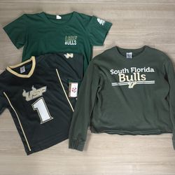 USF Jersey Shirt and Sweater Sports Wear Bundle Small