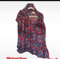 Michael Kors Floral Print Blouse