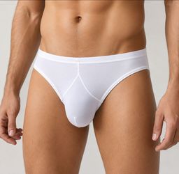 Mens White Brief Underwear