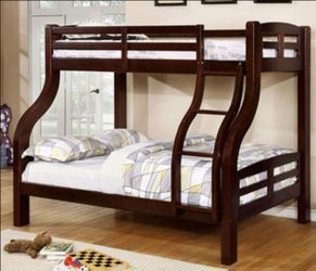 Brand New Espresso Twin over Full Bunk Bed