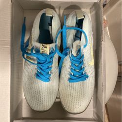 Nike Women's Air Vapormax Flyknit 3 Pure Platinum Volt DC2051 001 Size 8