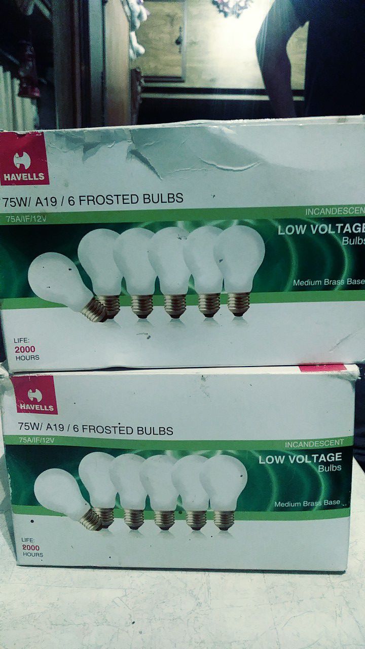 Havells 75watt 12volt two 6pack light bulbs