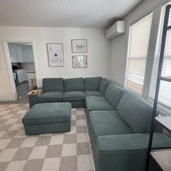 Sectional Couch & Ottoman 