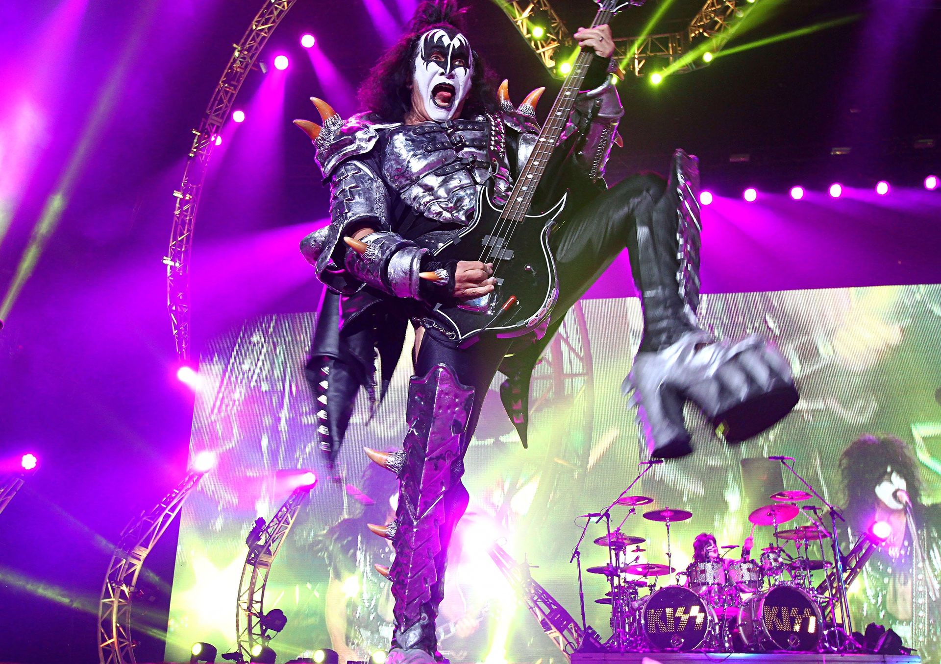 KISS - Gene Simmons Framed/Matted Original Photo 39” x 29” One of a kind.