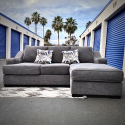 Large Gray Modern Sectional Sofa