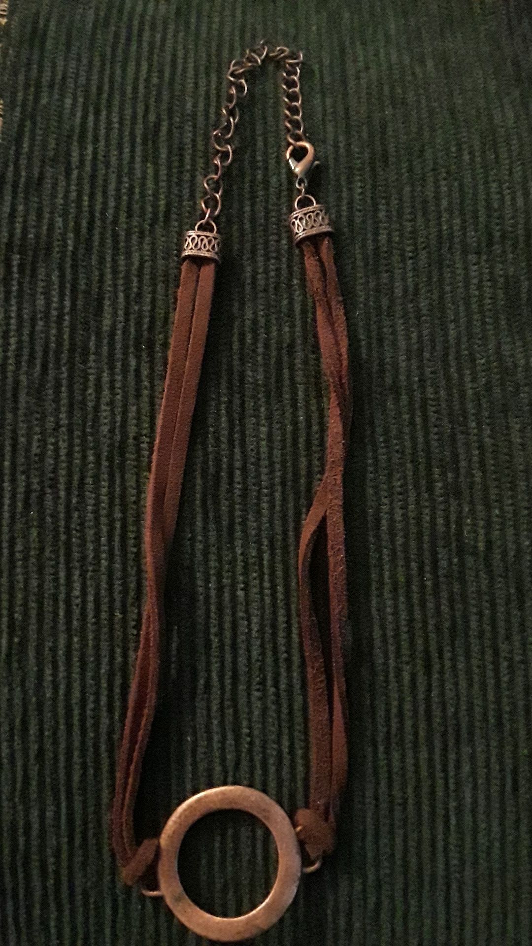 Genuine Leather and Gemstone Jewlery