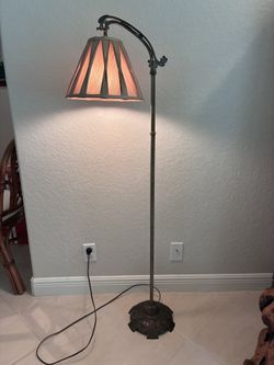 1920s Vintage Rembrandt Brass Copper Floor Lamp 