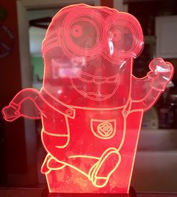 3-D Night Light. Minnions. New. battery and USB Powered.
