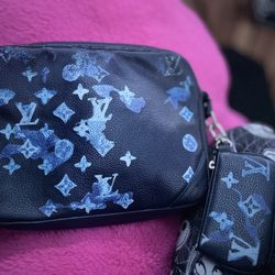 Louis Vuitton Avenue MM Taurillon Leather Bag + Matching Wallet – Timeless Luxury