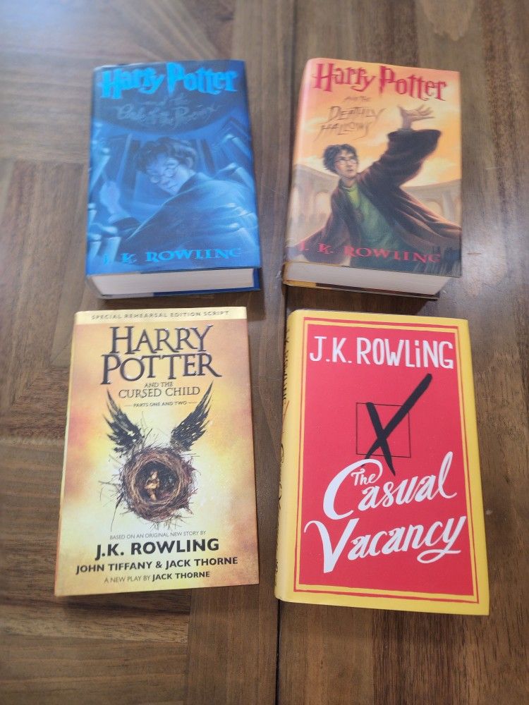 J. K. Rowling Harry Potter 5 & 7 Phoenix Hallows Cursed Vacancy First Editions