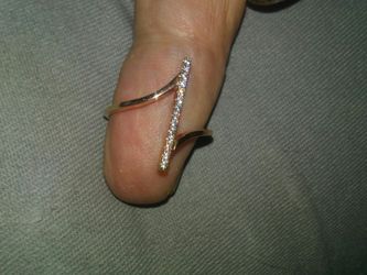 Gold over sterling silver ring