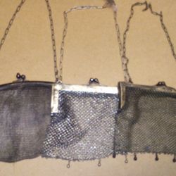 German Silver Vintage Purses Bag - Metal Antique Wallet Sterling 
