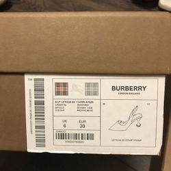 Two pairs of brand new Never worn Authentic Burberry heels