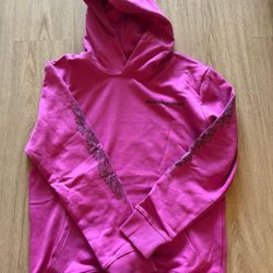 Pink Chrome Heart Hoodie