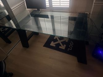 Glass Table/Desk(Thick Heavy Glass)