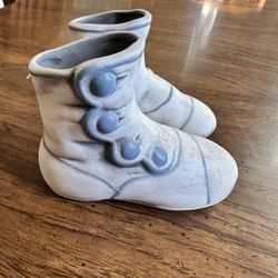 Ceramic Vintage Antique Baby Shoes 