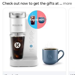 Keruig All white 🤍 ICED COFFEE OPTION BRAND NEW 