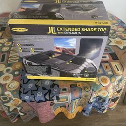 Smittybilt SB97500 Extended Shade Top with Skylights For 18-26 Jeep Wrangler JL Unlimited  Tops are crafted from durable 600 Denier black c