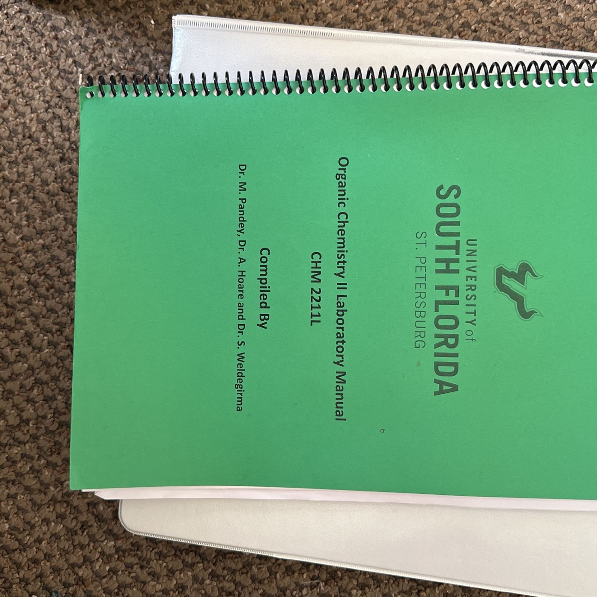 University Of South Florida Organic Chemistry II Lab Manual St. Petersburg