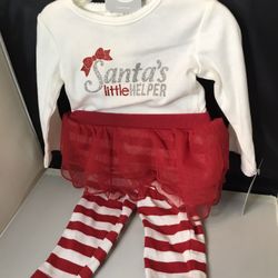 New” Girls Christmas Outfit”