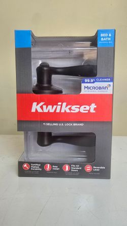 Kwikset
Tustin Venetian Bronze Bed/Bath Door Handle with Microban Antimicrobial Technology