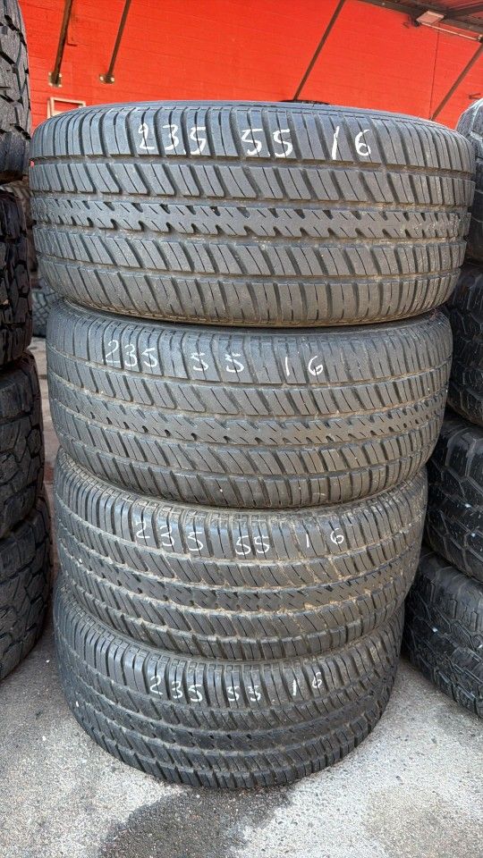 Used Tires 235 55 16 COOPER COBRA 🐍 
DOT 23 90% de vida