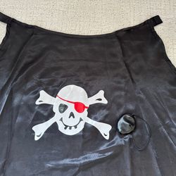 Pirate Cape, Eye Patch And Scarf