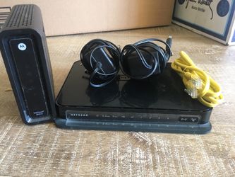 Motorola Modem and Netgear Dual Band Router