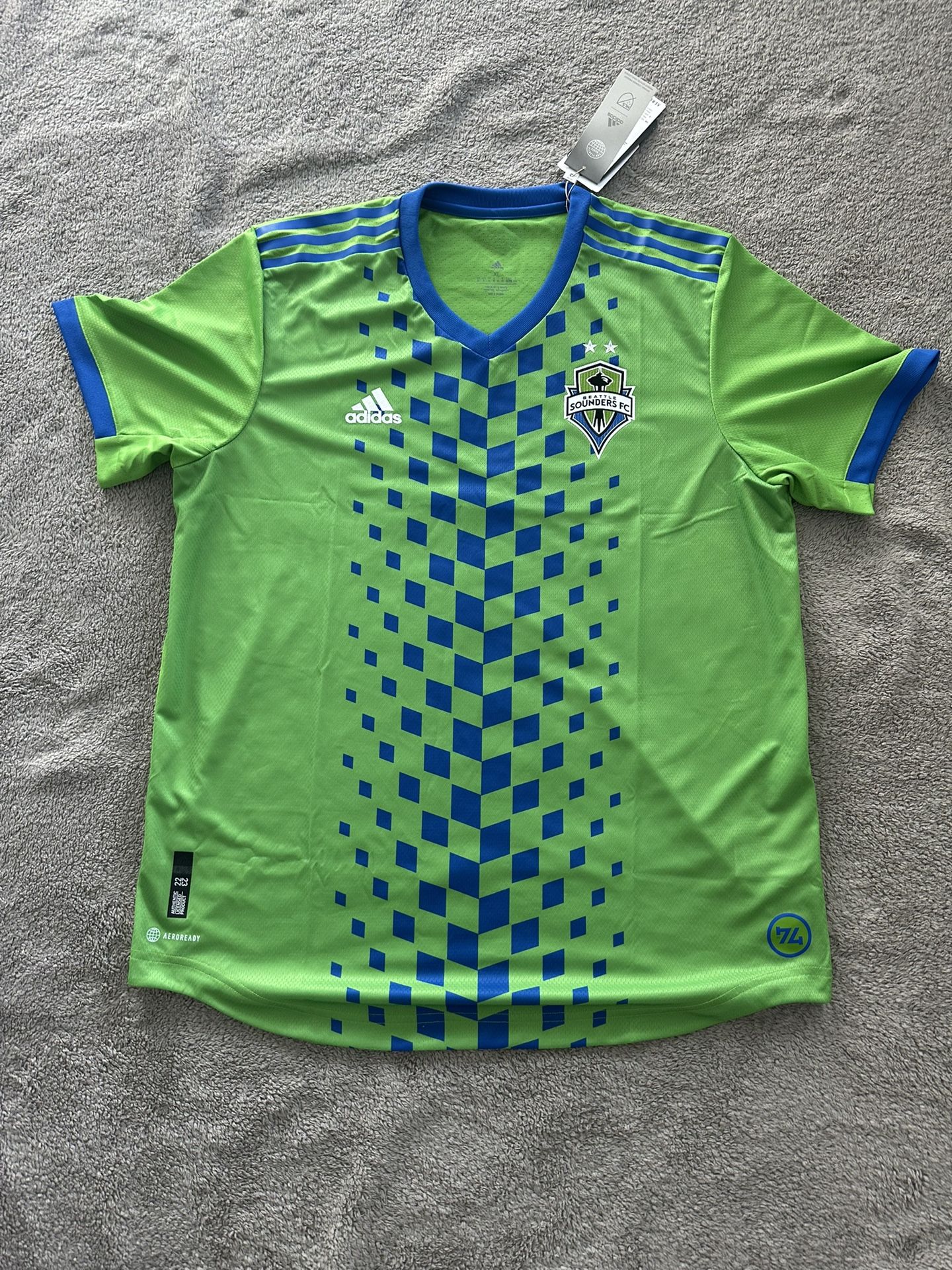 Seattle Sounders MLS 22/23 Official Game Jersey ( Size In Description)