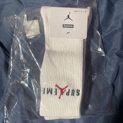 Supreme Jordan Crew Socks 2-pack Men’s XL Size 12-15
