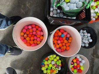 Slightly Used Colored Golf Balls