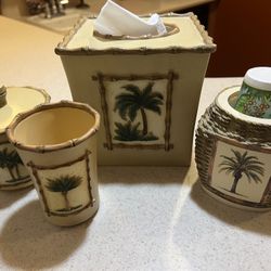 Bath Accessories - 4 Piece