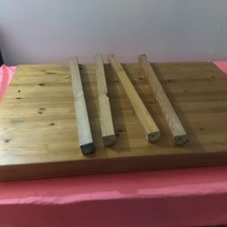 Mesa Madera Solida De 4 Sillas 