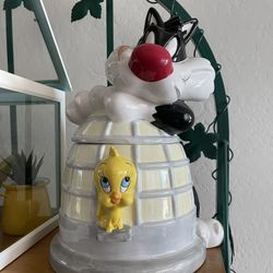 Warner Bros 1995 Sylvester And Tweety Cookie Jar