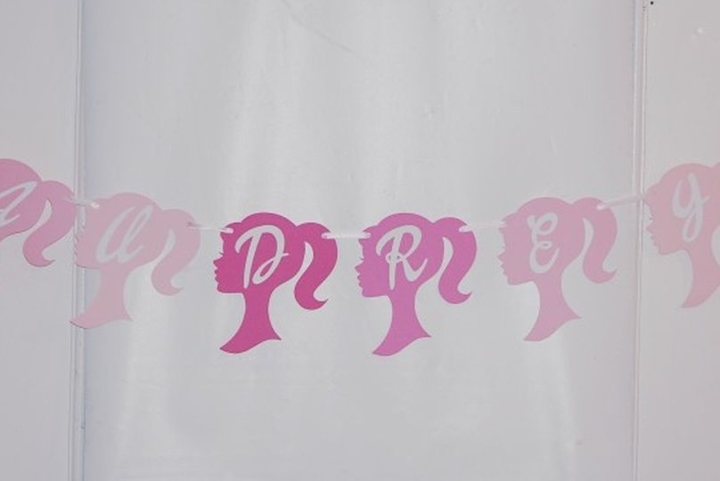 Barbie Name Banner