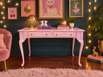 Lovely Vintage Light Pink Desk