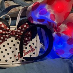 Children’s Purse And Light Up Minnie Ears