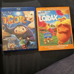 2 Kids Blu-ray Movies 