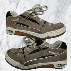 Vintage Vans Tabloid 2 Skate Shoes Y2K Suede Taupe/Navy Men’s Size 12
