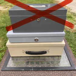 METAL: BOXES, NO Keys, one Has Dividers