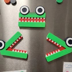 3 Inequality Symbols "Hungry Alligator" Magnet