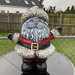 Mid-Century Hands Out Santa Statue