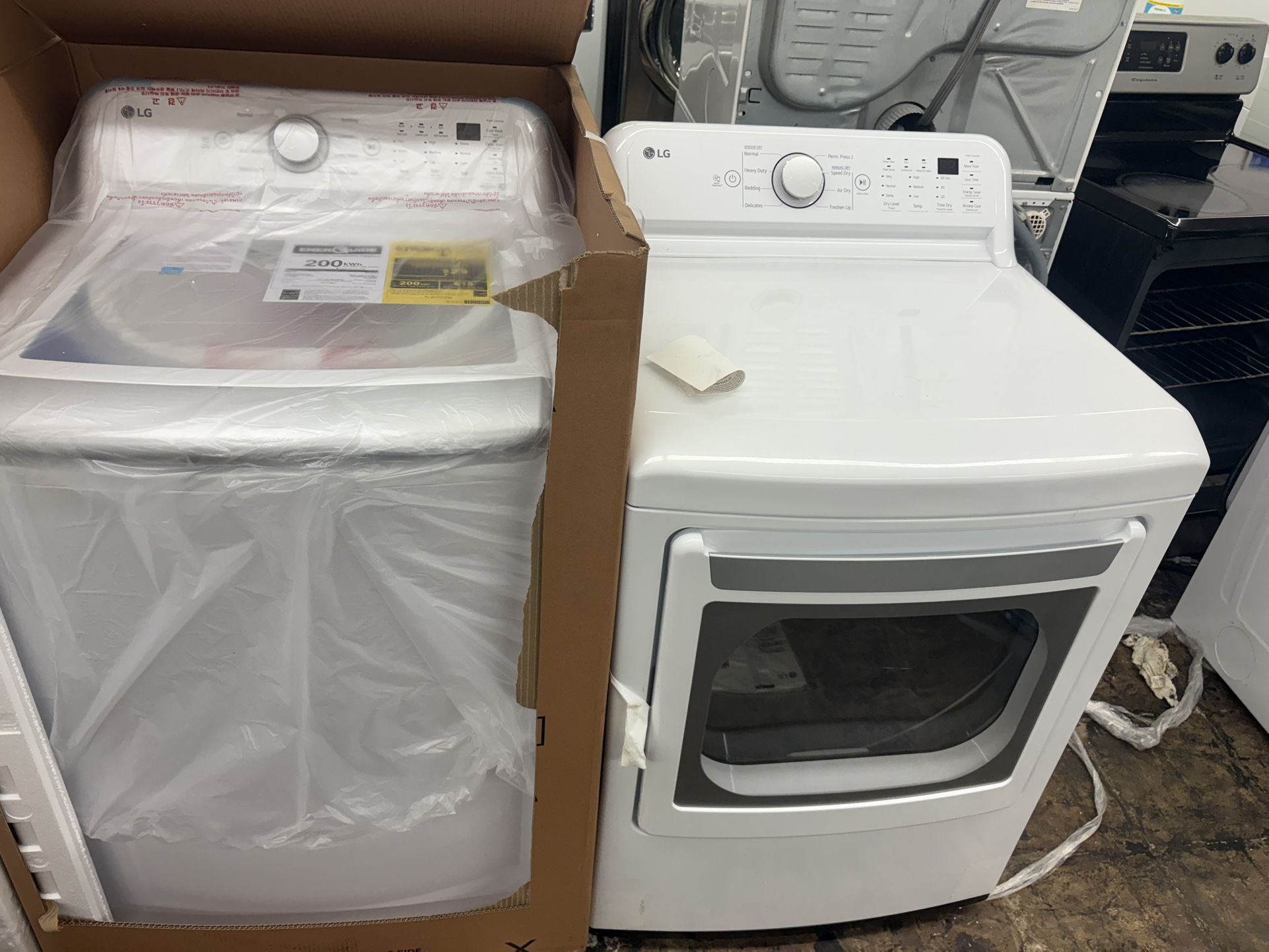 BRAND NEW MATCH LG WASHER DRYER SET.$1150 Delivered Installed.$1100 Picked Up.6 Month Warranty