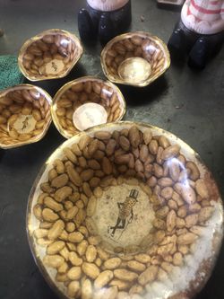 Planters Mr Peanut Server Bowls