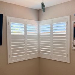 Interior Wood Shutters- Custom, Plantation, Professional Installation, Licensed Company, Window Treatments & Coverings, Persianas De Madera, Espanol
